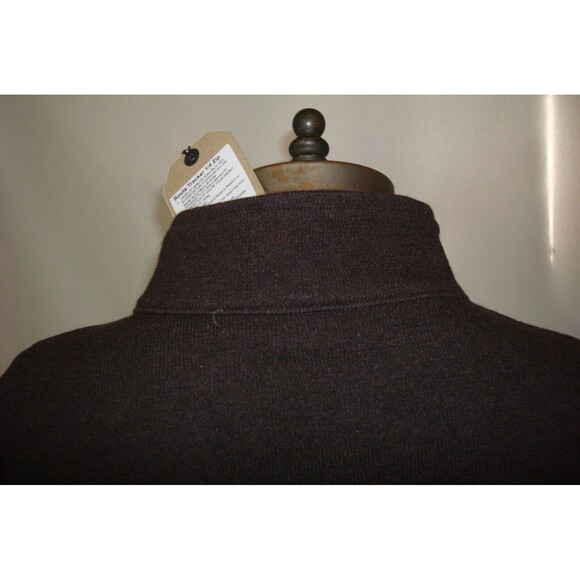 New Mens M Prana NWT Route Tracker 1/4 Zip Pocket Wool Oak Dark Brown Sweater - Picture 5 of 6